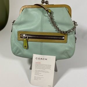 COACH BONNIE PURSE TEAL PURSE M0873 - 13378